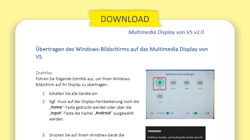 Handreichung zum Multimedia Display